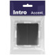 Переключатель 2-кл. СП Accent 6-107-05 10А IP20 250В AL/CU антрацит Intro Б0063564