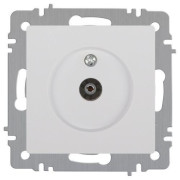 Розетка телевизионная одиночная TV СП Accent 6-301-01 IP20 бел. Intro Б0063601