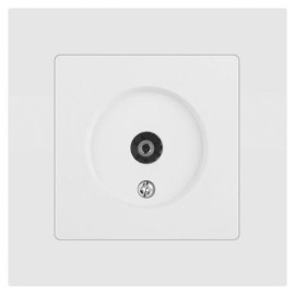 Розетка телевизионная одиночная TV СП Accent 6-301-01М IP20 бел. матов. Intro Б0063603