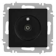 Розетка телевизионная одиночная TV СП Accent 6-301-05 IP20 антрацит Intro