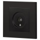 Розетка телевизионная одиночная TV СП Accent 6-301-05 IP20 антрацит Intro