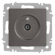 Розетка телевизионная одиночная TV СП Accent 6-301-09 IP20 титан Intro Б0063618