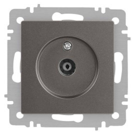 Розетка телевизионная одиночная TV СП Accent 6-301-09 IP20 титан Intro Б0063618