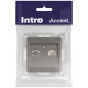 Розетка компьютерная 1-м СП Accent 6-303-09 RJ45 IP20 титан Intro Б0063642