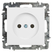 Розетка 1-м СП Accent 6-201-01 16А IP20 250В 2Р AL/CU бел. Intro Б0063653