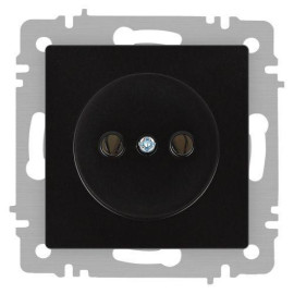 Розетка 1-м СП Accent 6-201-05 16А IP20 250В 2P антрацит Intro Б0063665