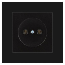 Розетка 1-м СП Accent 6-201-05 16А IP20 250В 2P антрацит Intro Б0063665