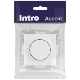 Светорегулятор поворотный СП Accent 6-401-01М 600Вт 230В IP20 бел. матов. Intro Б0063671