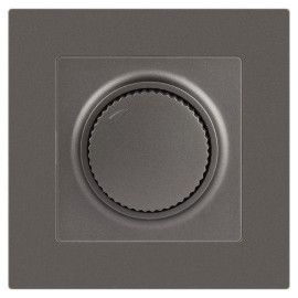 Светорегулятор поворотный СП Accent 6-401-09 600Вт 230В IP20 титан Intro Б0063685