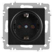 Розетка 1-м СП Accent 6-202-05 16А IP20 250В 2P+E Schuko антрацит Intro Б0063693