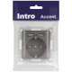 Розетка 1-м СП Accent 6-410-09 16А IP20 250В P+E Schuko + 2хUSB защ. шторки титан Intro Б0063711