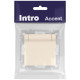 Розетка 1-м СП Accent 6-203-02 16А IP20 250В 2P+E Schuko с крышкой сл.кость Intro Б0063716