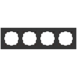 Рамка 4-м СП Accent 6-504-07 графит Intro Б0063718