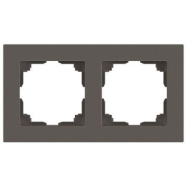 Рамка 2-м СП Accent 6-502-09 титан Intro Б0063723