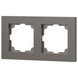 Рамка 2-м СП Accent 6-502-09 титан Intro Б0063723