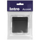 Розетка 1-м СП Accent 6-203-05 16А IP20 250В 2P+E Schuko с крышкой антрацит Intro Б0063747