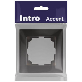 Рамка 1-м СП Accent 6-501-05 антрацит Intro Б0063750