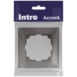 Рамка 1-м СП Accent 6-501-09 титан Intro Б0063769