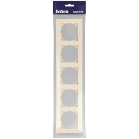 Рамка 5-м СП Accent 6-505-02 сл.кость Intro Б0063774
