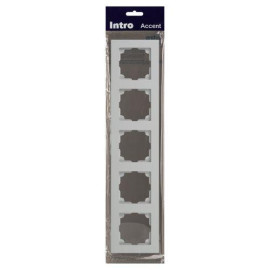 Рамка 5-м СП Accent 6-505-01 бел. Intro Б0063775