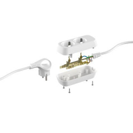 Удлинитель 2х1.5м с заземл. ПВС 3х1 UDL-16-215-E Greenline Эра Б0065079