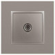 Розетка телевизионная одиночная TV Elegance 14-3101-16 титан Эра Б0065760