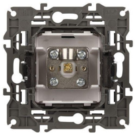 Розетка телевизионная одиночная TV Elegance 14-3101-16 титан Эра Б0065760