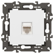 Розетка компьютерная Elegance 14-3107-01М RJ45 матов. бел. Эра Б0065763