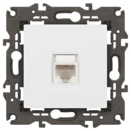 Розетка компьютерная Elegance 14-3107-01М RJ45 матов. бел. Эра Б0065763