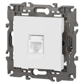 Розетка компьютерная Elegance 14-3107-01М RJ45 матов. бел. Эра Б0065763