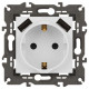 Розетка Elegance 14-4109-01М 16A 250В 2P+E защ. штор. с 2xUSB 3А 5В матов. бел. Эра Б0065773
