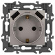 Розетка Elegance 14-4109-16 16A 250В 2P+E защ. штор. с 2xUSB 3А 5В титан Эра Б0065775