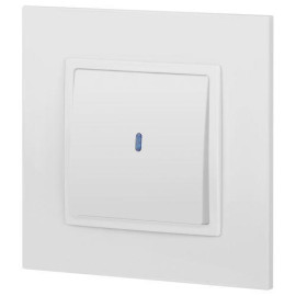 Выключатель Elegance 14-1102-01М 250В 10АХ с подсветкой матов. бел. Эра Б0065783