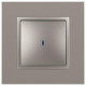 Выключатель Elegance 14-1102-16 250В 10АХ с подсветкой титан Эра Б0065785
