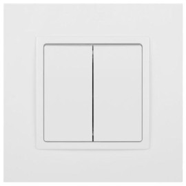 Переключатель 2-кл. Elegance 14-1106-01М 250В 10АХ матов. бел. Эра Б0065791