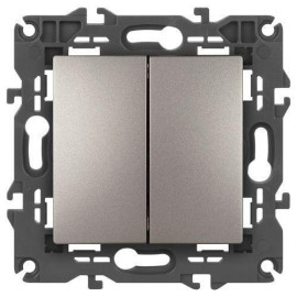 Переключатель 2-кл. Elegance 14-1106-16 250В 10АХ титан Эра Б0065793
