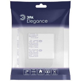 Рамка 1-м Elegance 14-5001-01М для розеток и выключателей матов. бел. Эра Б0065794