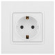 Розетка Elegance 14-2101-01М 16А 250В 2P+E Schuko матов. бел. Эра Б0065800