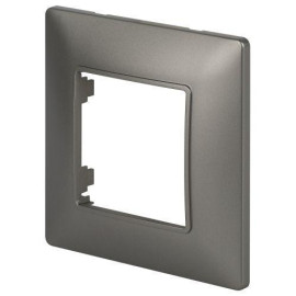 Рамка 1-м Elegance 14-5001-16 для розеток и выключателей титан Эра Б0065801
