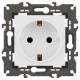 Розетка Elegance 14-2102-01М 16А 250В 2P+E Schuko защ. шторки матов. бел. Эра Б0065804