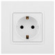 Розетка Elegance 14-2102-01М 16А 250В 2P+E Schuko защ. шторки матов. бел. Эра Б0065804
