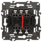 Выключатель 2-кл. Elegance 14-1105-01М 250В 10АХ с подсветкой матов. бел. Эра Б0065807