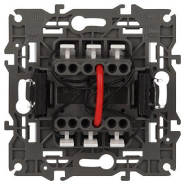 Выключатель 2-кл. Elegance 14-1105-01М 250В 10АХ с подсветкой матов. бел. Эра Б0065807