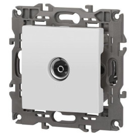 Розетка телевизионная одиночная TV Elegance 14-3101-01М матов. бел. Эра Б0065813