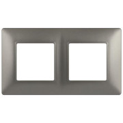 Рамка 2-м Elegance 14-5002-16 для розеток и выключателей титан Эра Б0065815