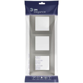 Рамка 3-м Elegance 14-5003-16 для розеток и выключателей титан Эра Б0065817