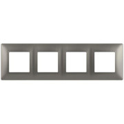 Рамка 4-м Elegance 14-5004-16 для розеток и выключателей титан Эра Б0065819
