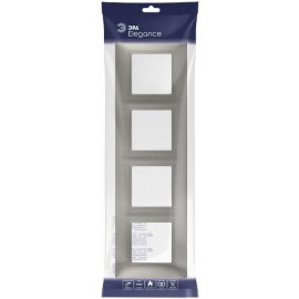 Рамка 4-м Elegance 14-5004-16 для розеток и выключателей титан Эра Б0065819