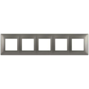 Рамка 5-м Elegance 14-5005-16 для розеток и выключателей титан Эра Б0065821