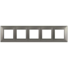 Рамка 5-м Elegance 14-5005-16 для розеток и выключателей титан Эра Б0065821
